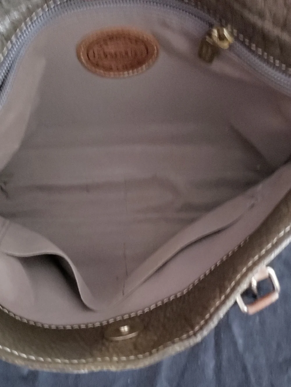 ROOTS  Brown Leather Crossbody Handbag - Picture 5 of 5